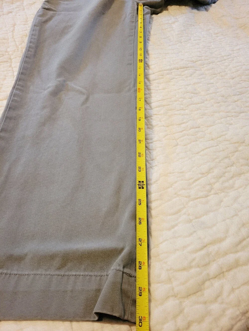 Vintage Polo Ralph Lauren Preston 100% Cotton Chino Trousers Gray Mens 30X30